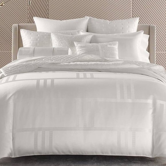 $335 Hotel Collection Structure Duvet Cover,Full/Queen - Picture 1 of 3